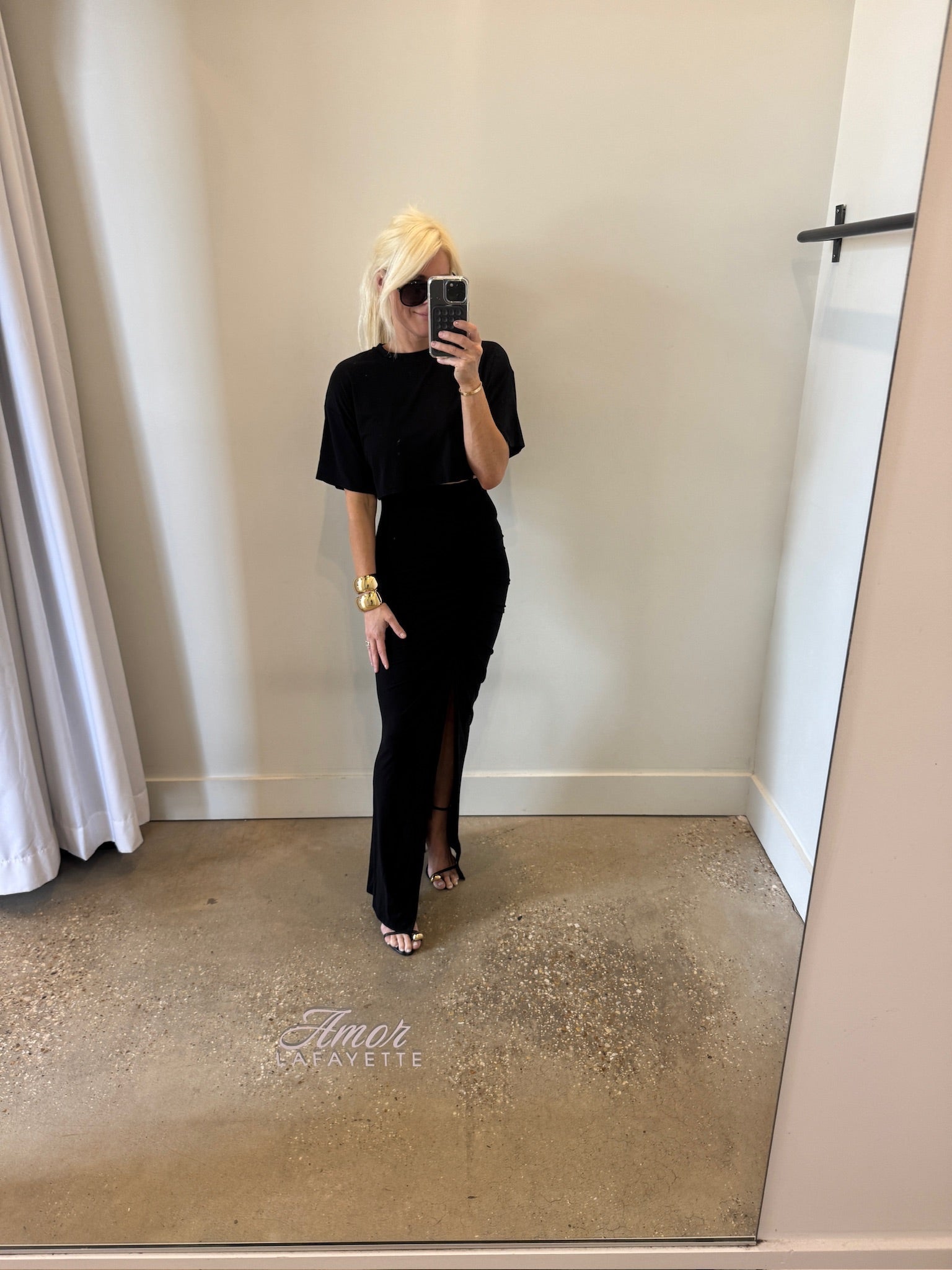 Black Gemma Top/Skirt Set - Amor Lafayette