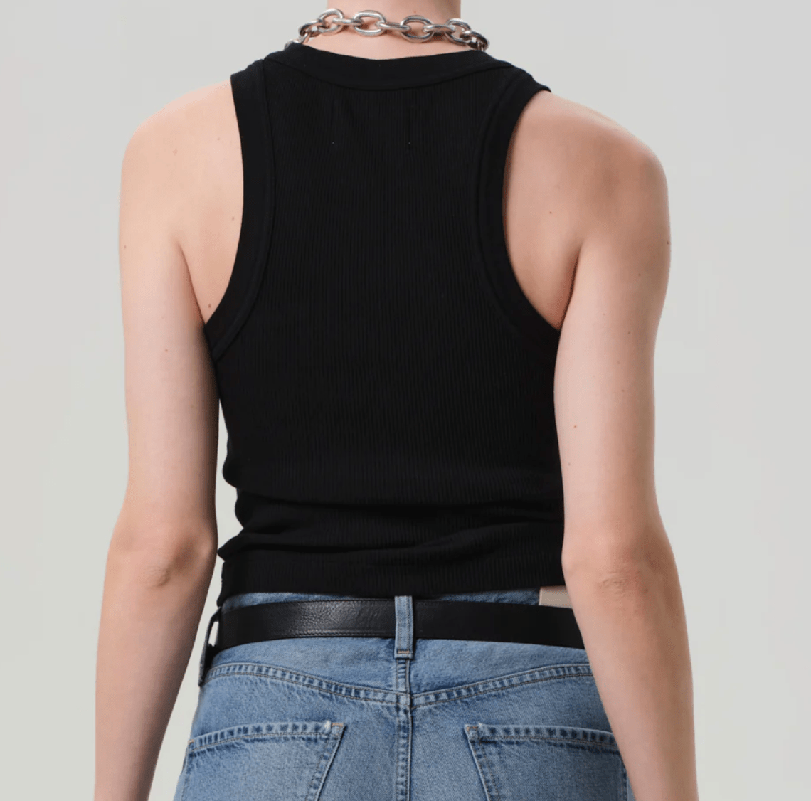 Black Isabel Rib Tank - Amor Lafayette
