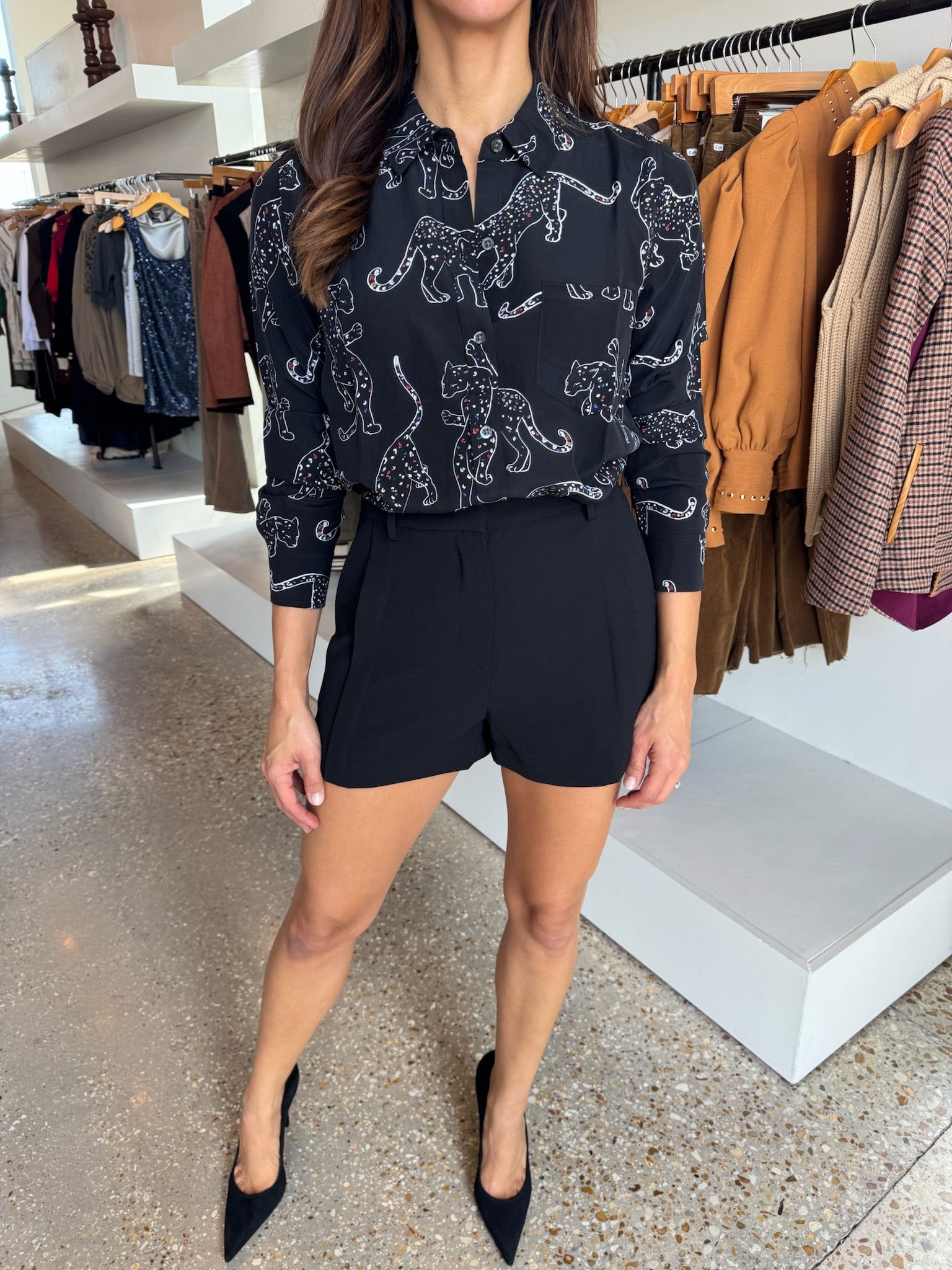 Black Jaguars Kate Shirt - Amor Lafayette