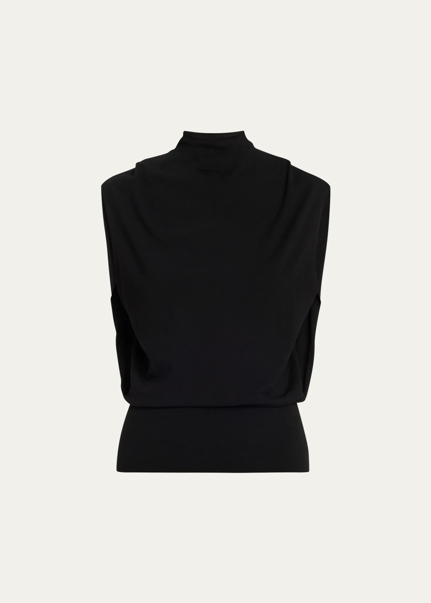 Black Juli Draped Cape Top - Amor Lafayette