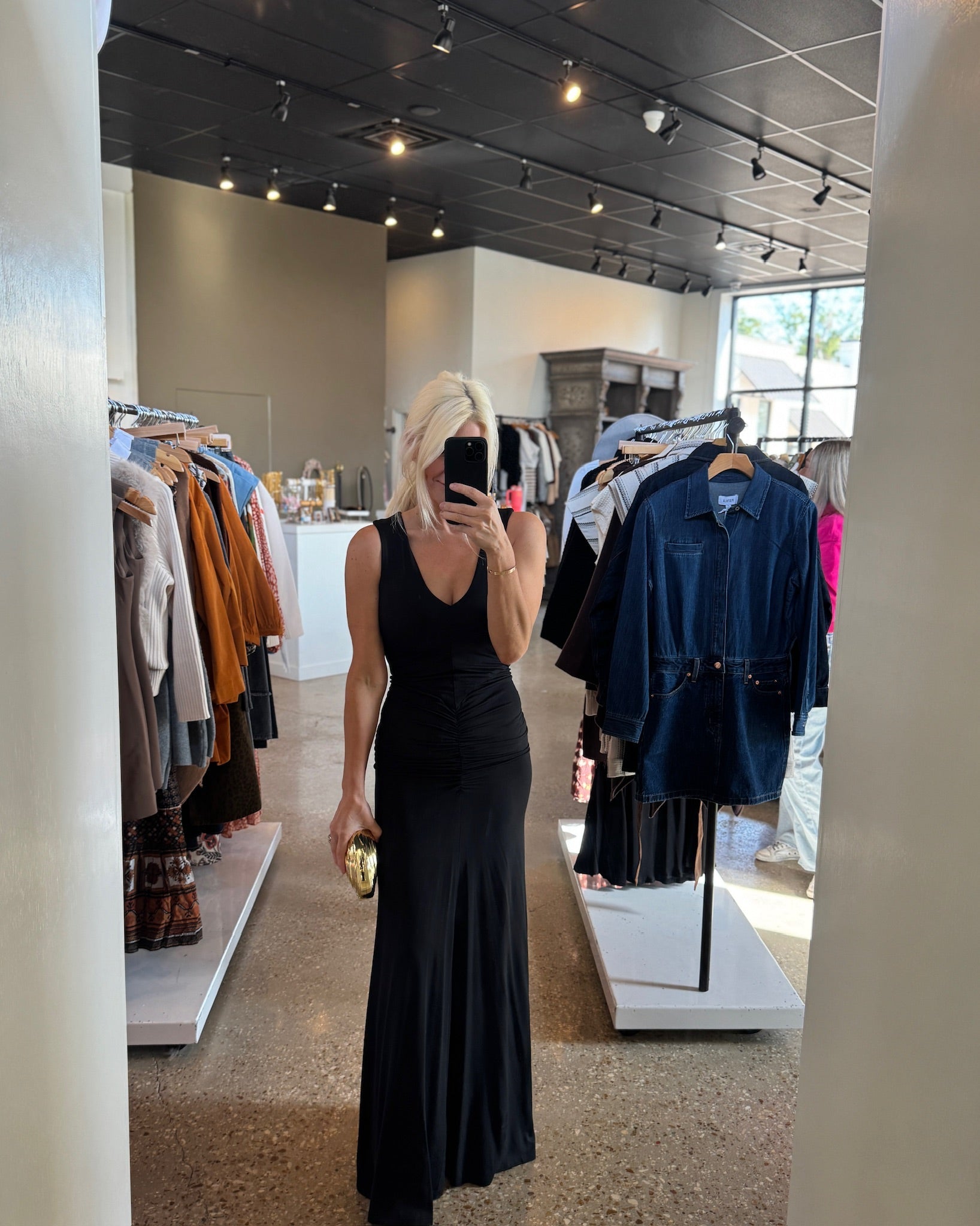Black Julia Maxi Dress - Amor Lafayette