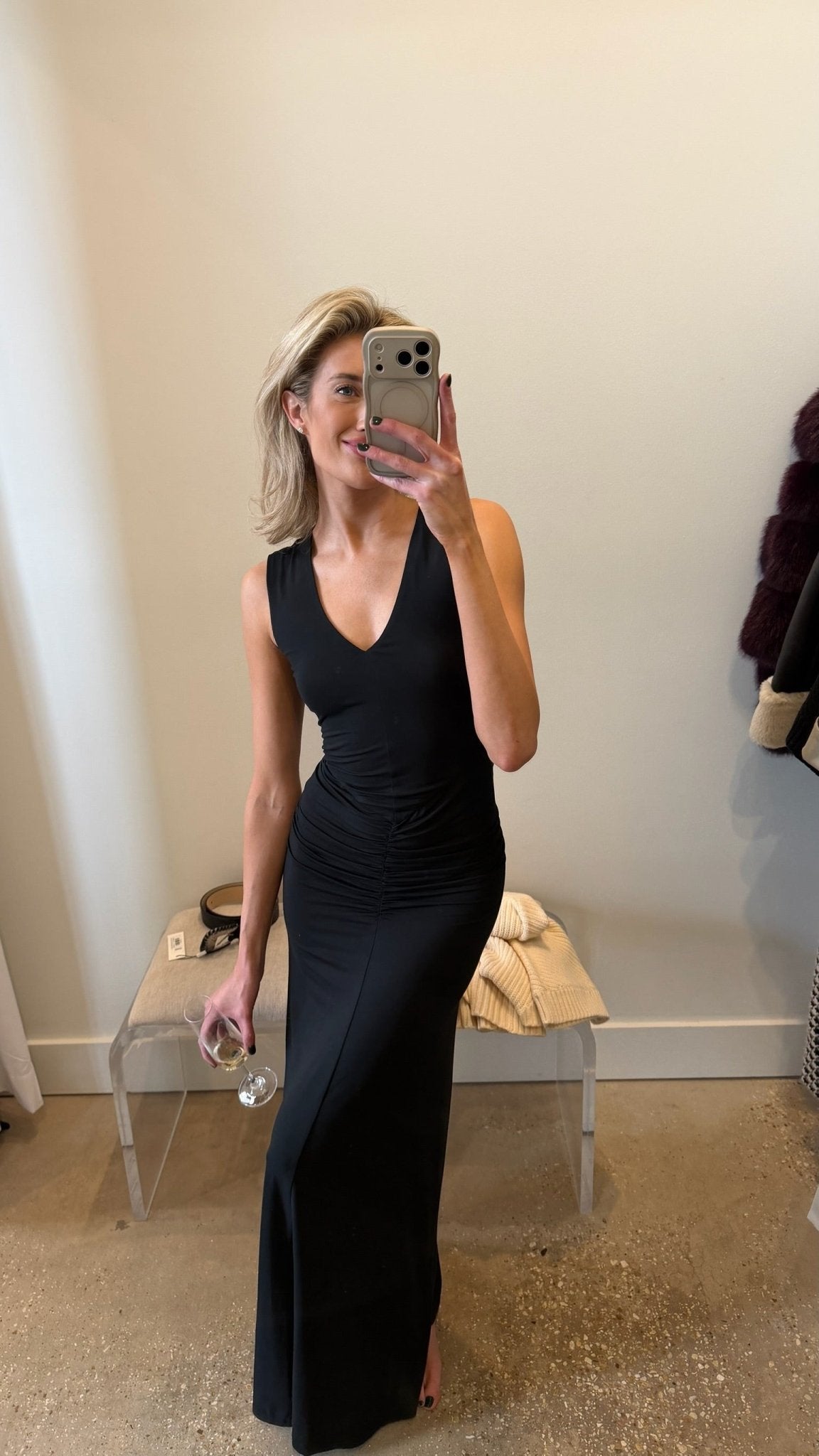 Black Julia Maxi Dress - Amor Lafayette