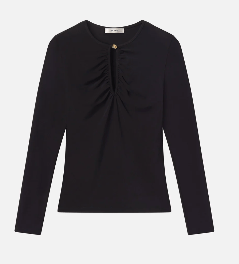 Black Keyhole Top - Amor Lafayette