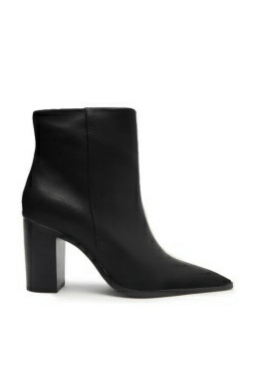 Black Mikki Block Heel Boot - Amor Lafayette