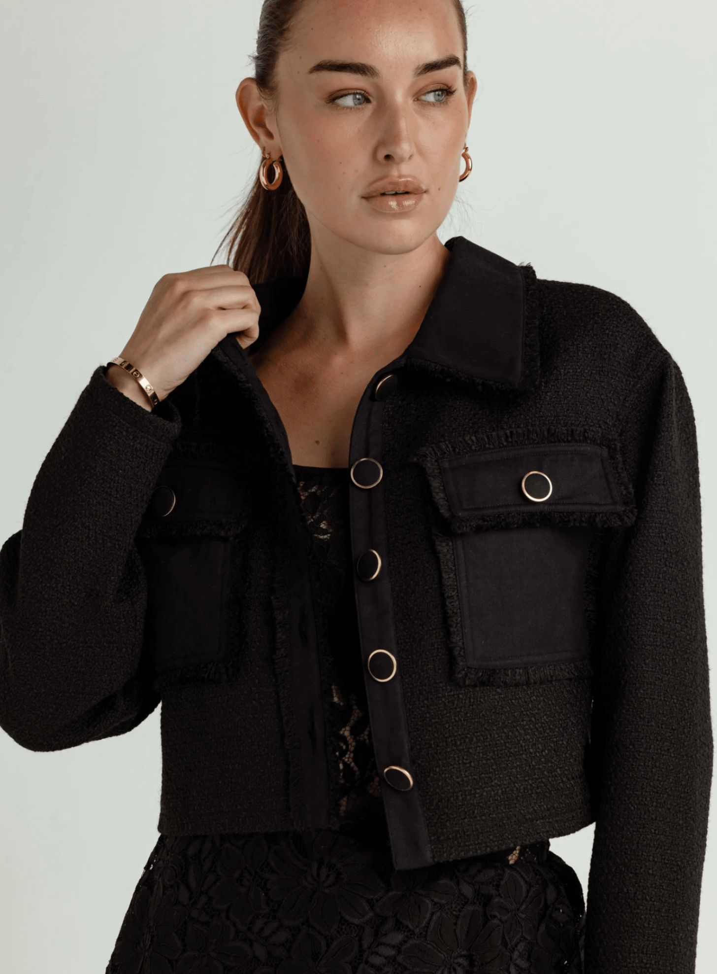 Black OTIS JACKET - Amor Lafayette