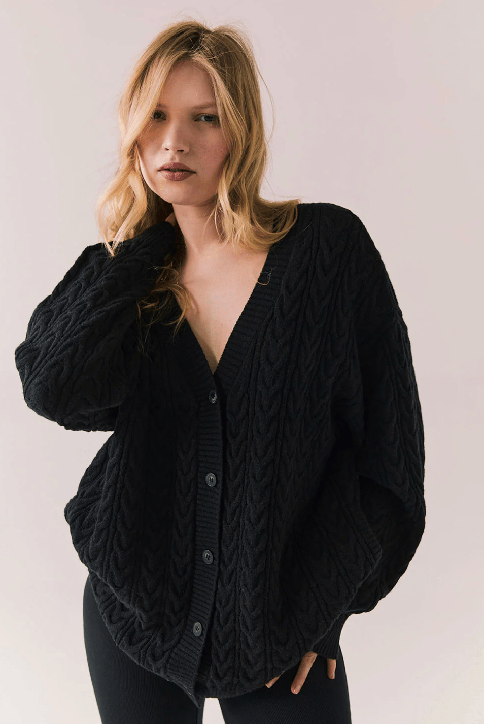 Black Pierre Cardigan - Amor Lafayette