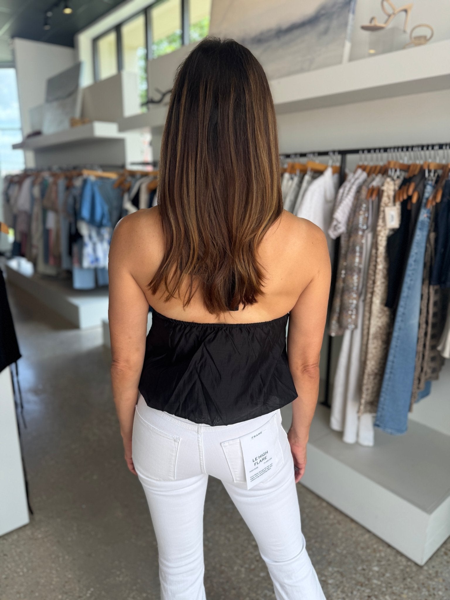 Black Rosaleen Halter Bubble Top - Amor Lafayette