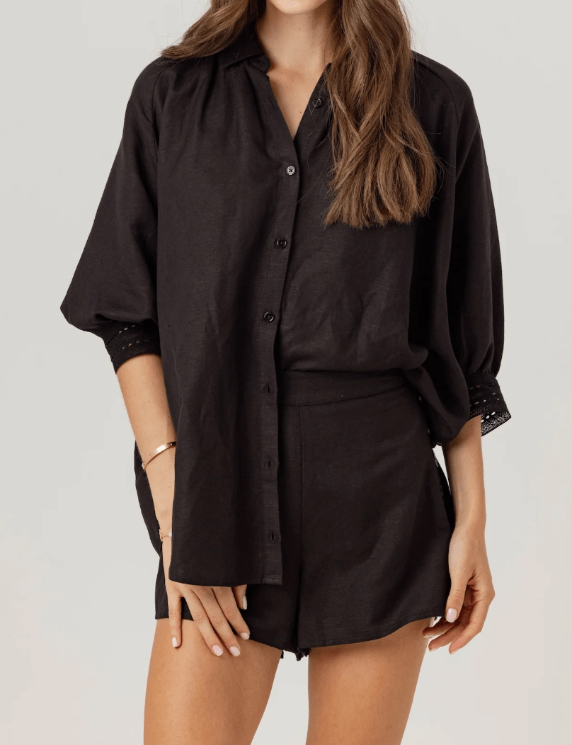 Black Rosalie Shirt - Amor Lafayette
