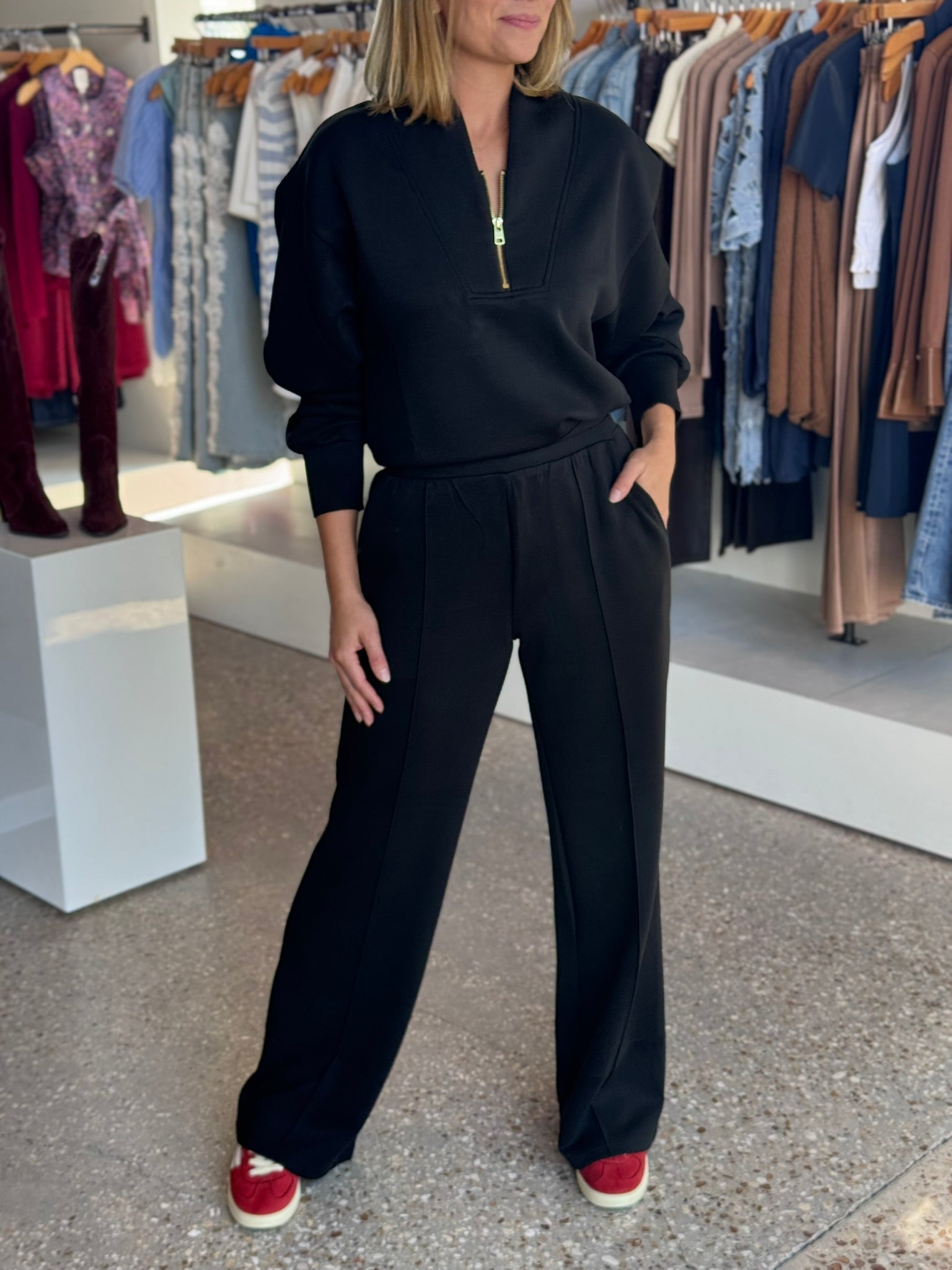 Black Scuba Steve Lounge Pants - Amor Lafayette