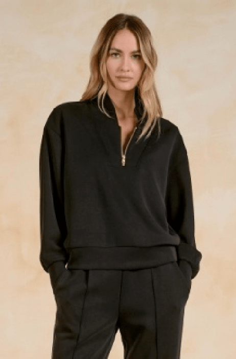 Black Scuba Steve Pullover - Amor Lafayette