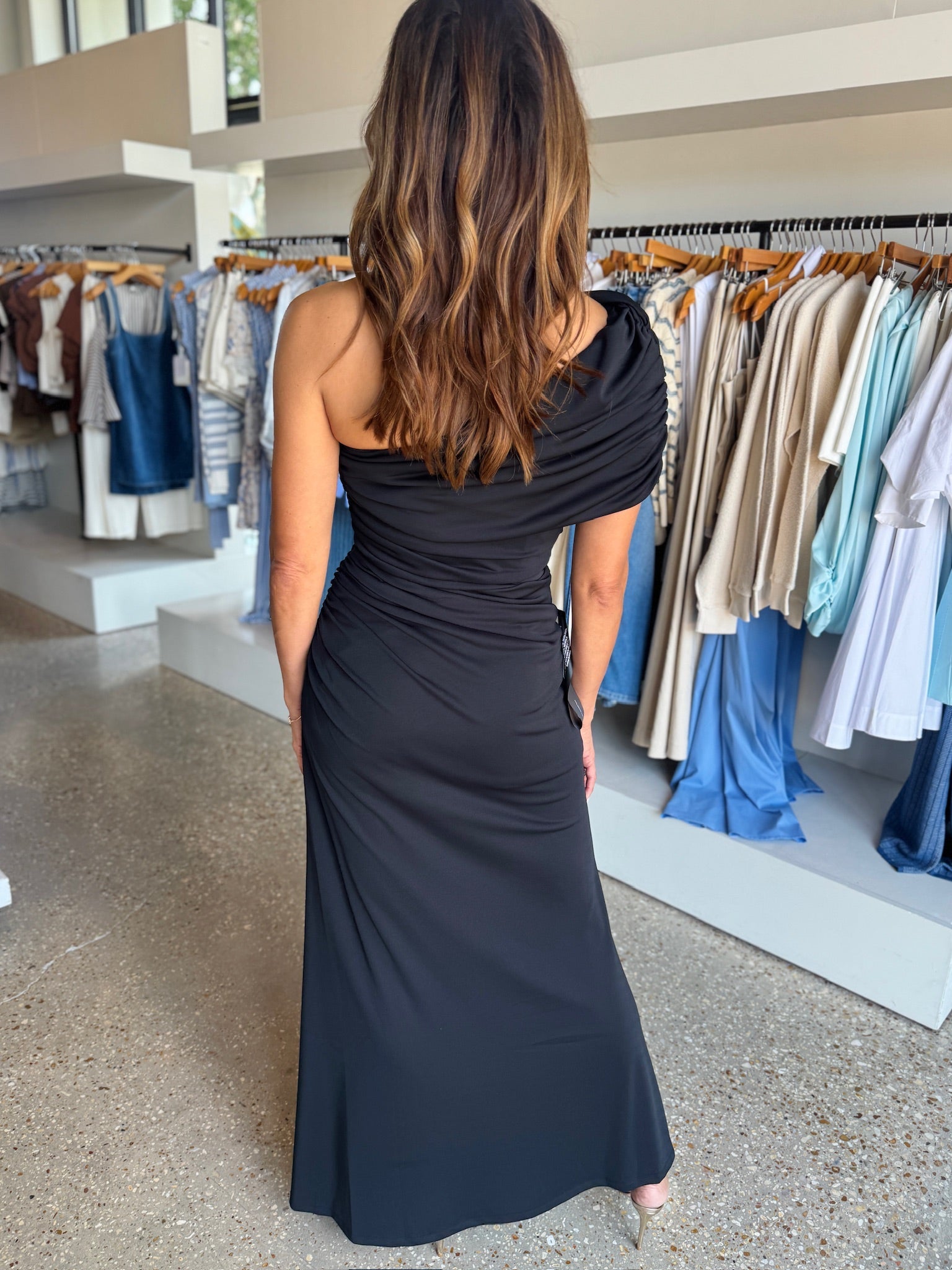 Black Solina Gown - Amor Lafayette