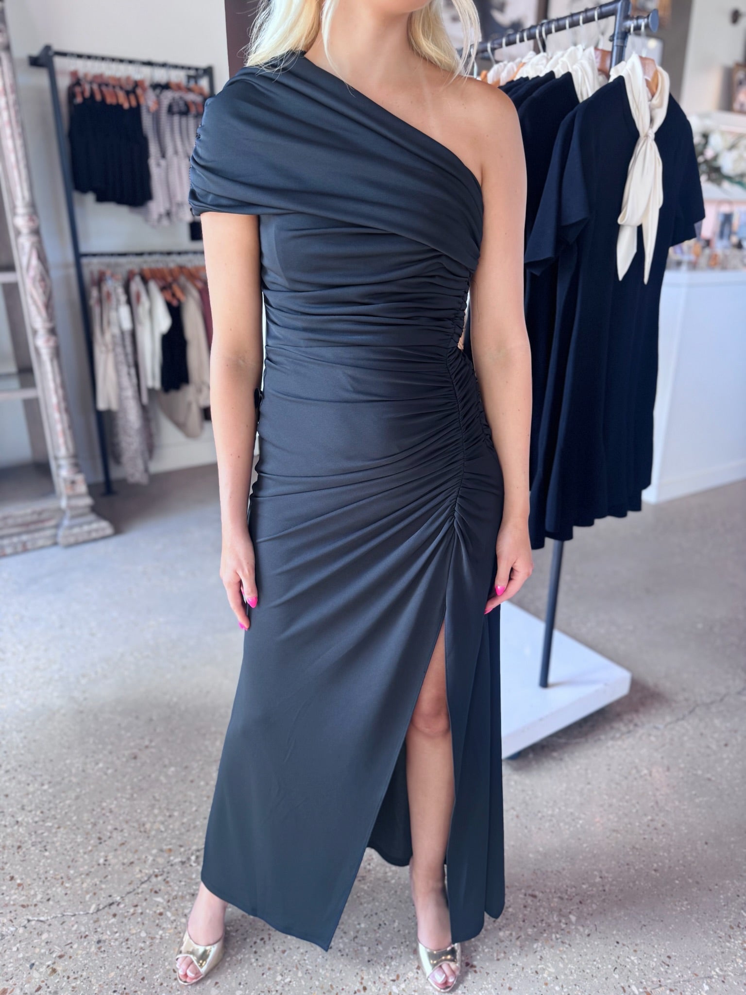 Black Solina Gown - Amor Lafayette