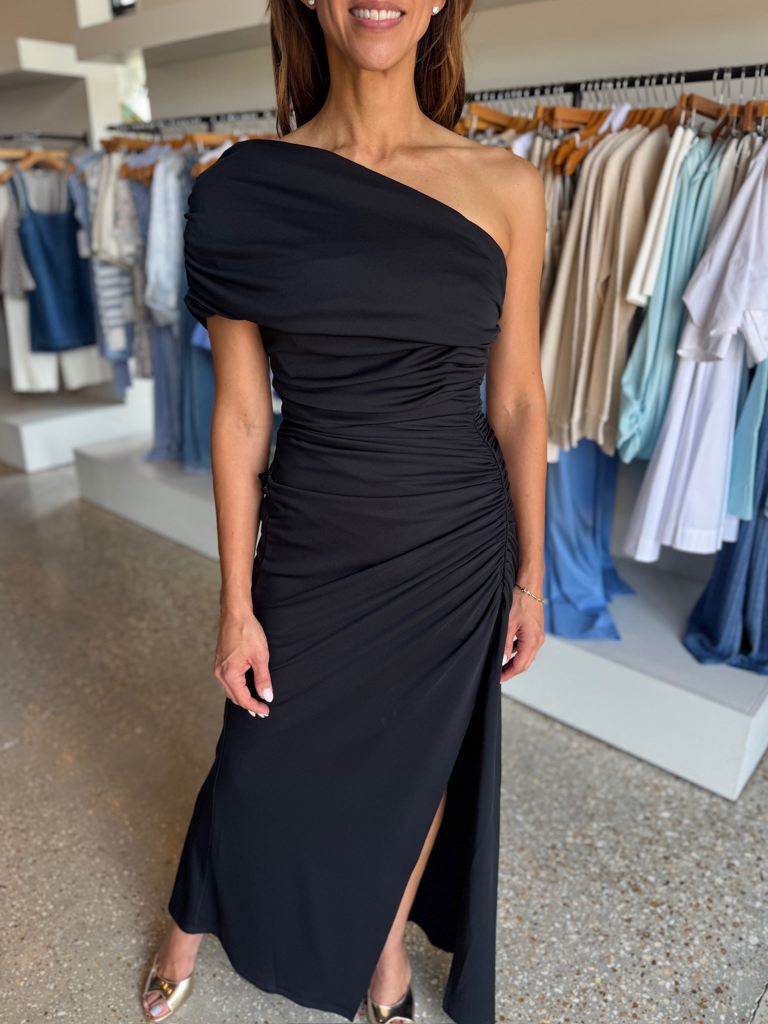 Black Solina Gown - Amor Lafayette