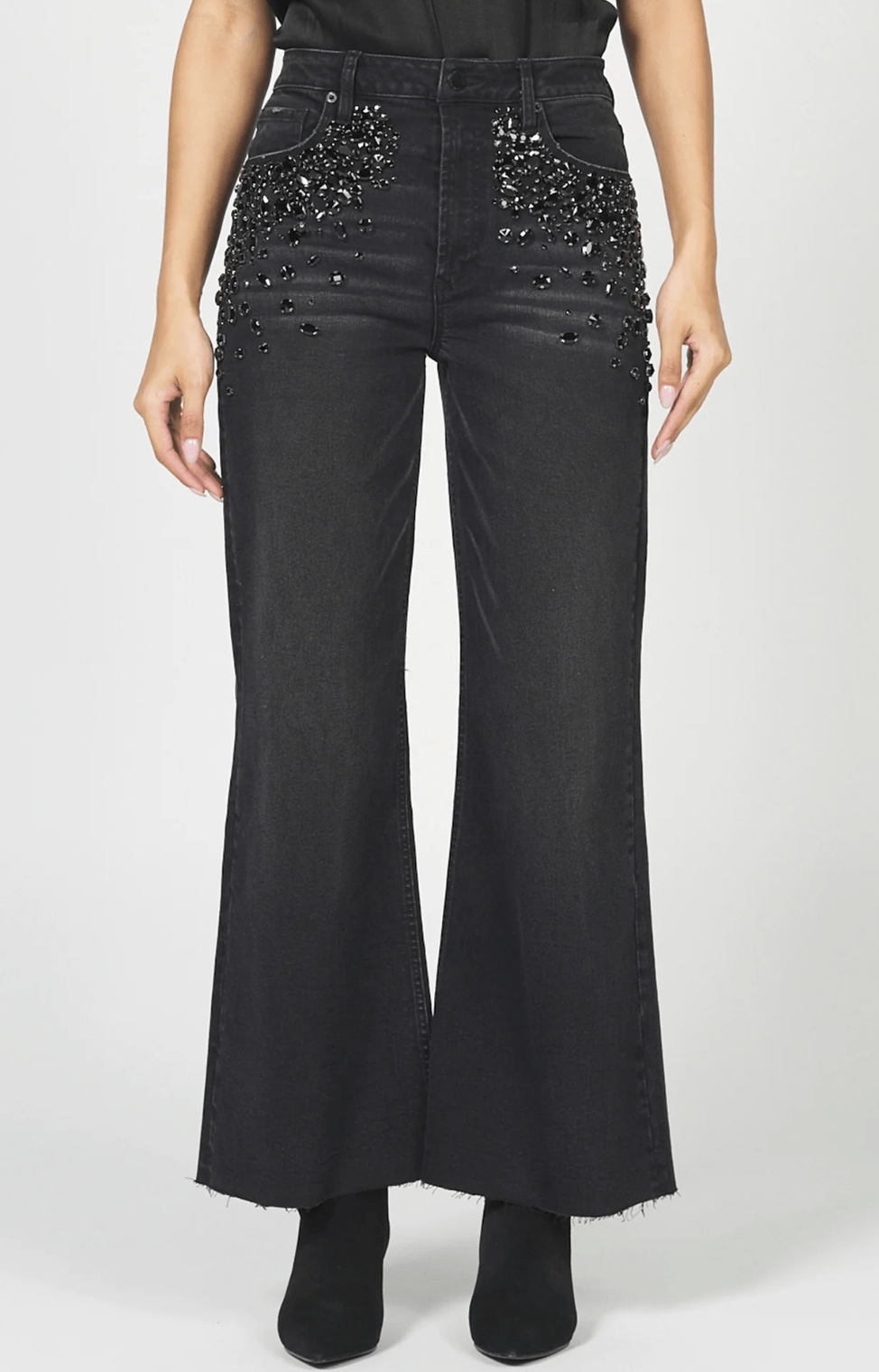 Black Sparkle Fiona Jeans - Amor Lafayette