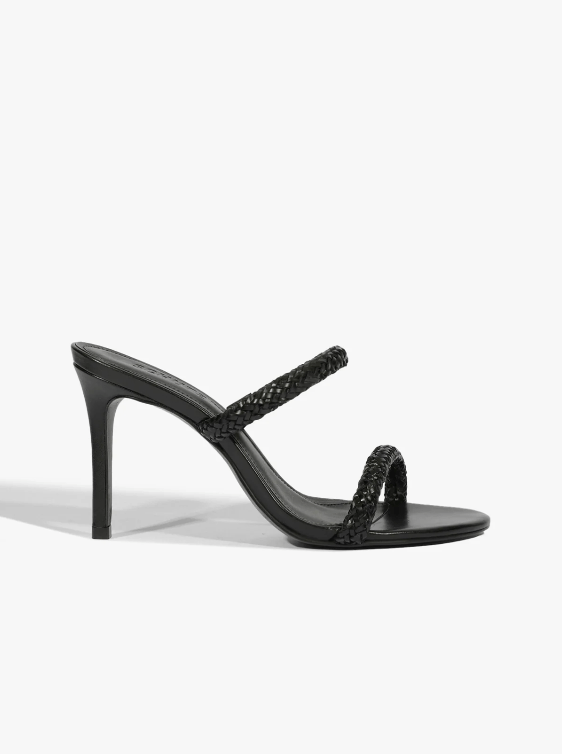 Black Talia Woven Heel - Amor Lafayette