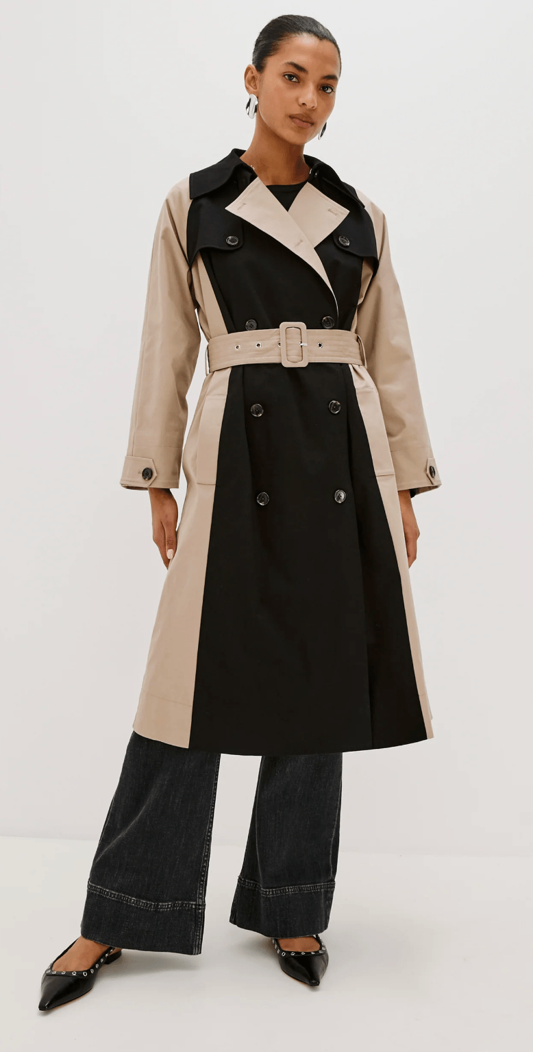 Black Taupe Maud Coat - Amor Lafayette