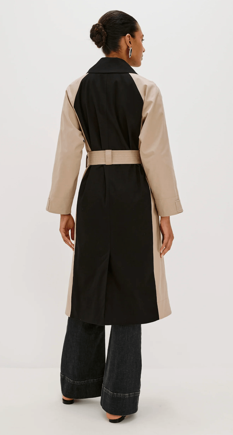 Black Taupe Maud Coat - Amor Lafayette