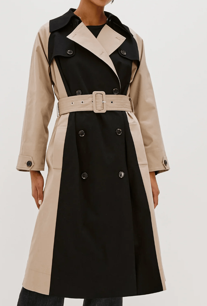 Black Taupe Maud Coat - Amor Lafayette