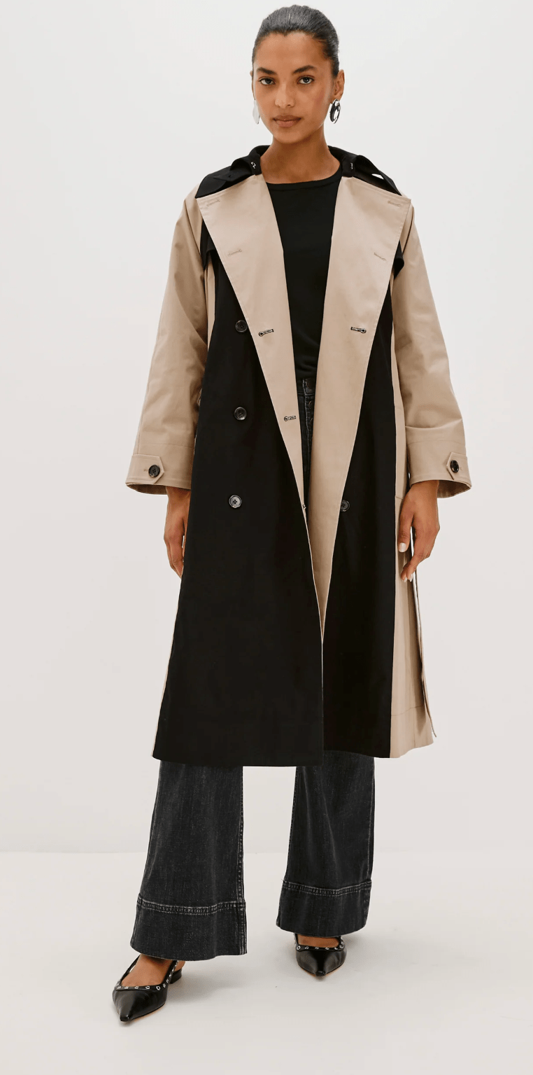 Black Taupe Maud Coat - Amor Lafayette