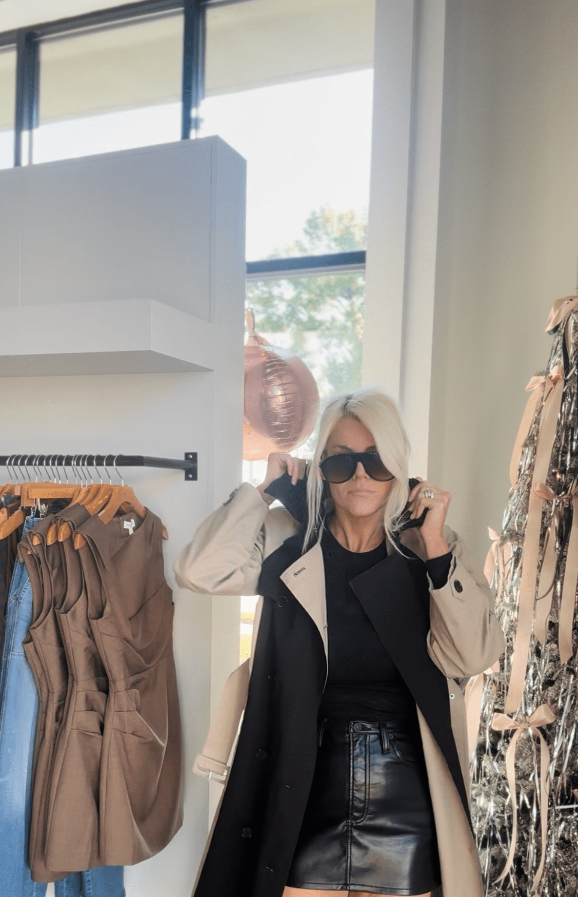 Black Taupe Maud Coat - Amor Lafayette