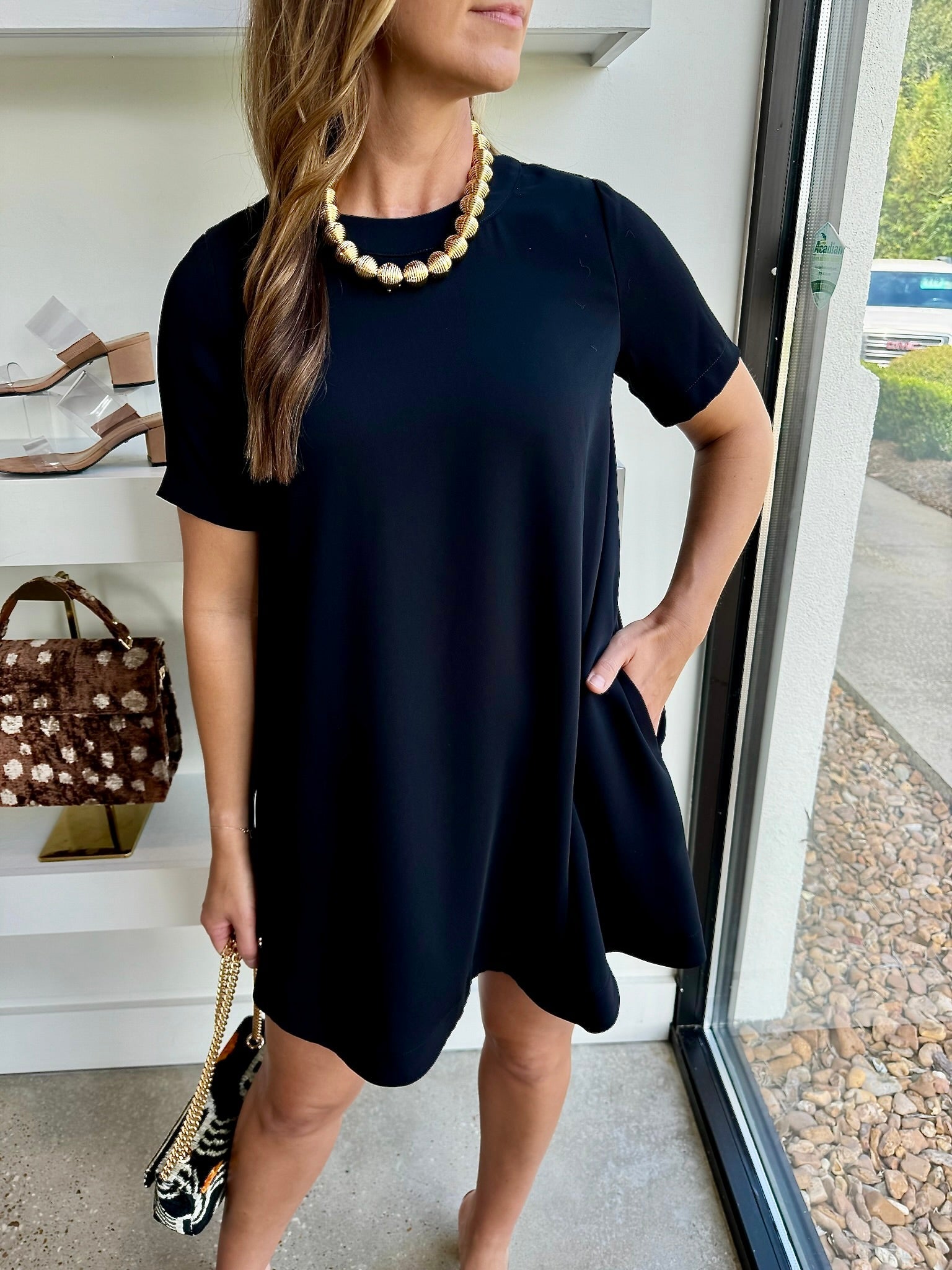 Black Teagan Mini Dress - Amor Lafayette