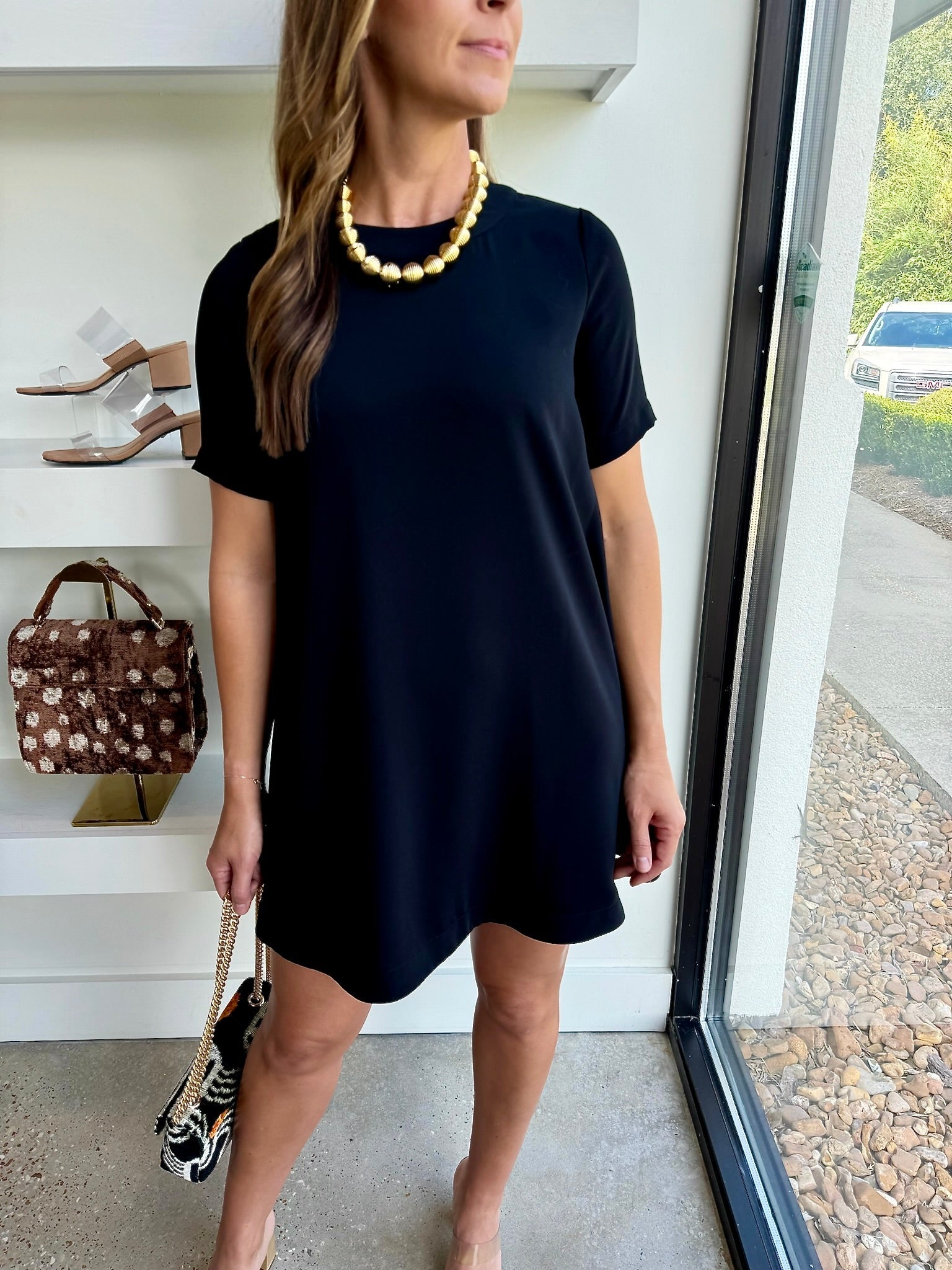 Black Teagan Mini Dress - Amor Lafayette