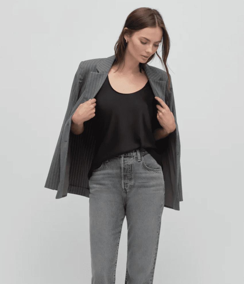 Black The Clean Cut Tank - Amor Lafayette