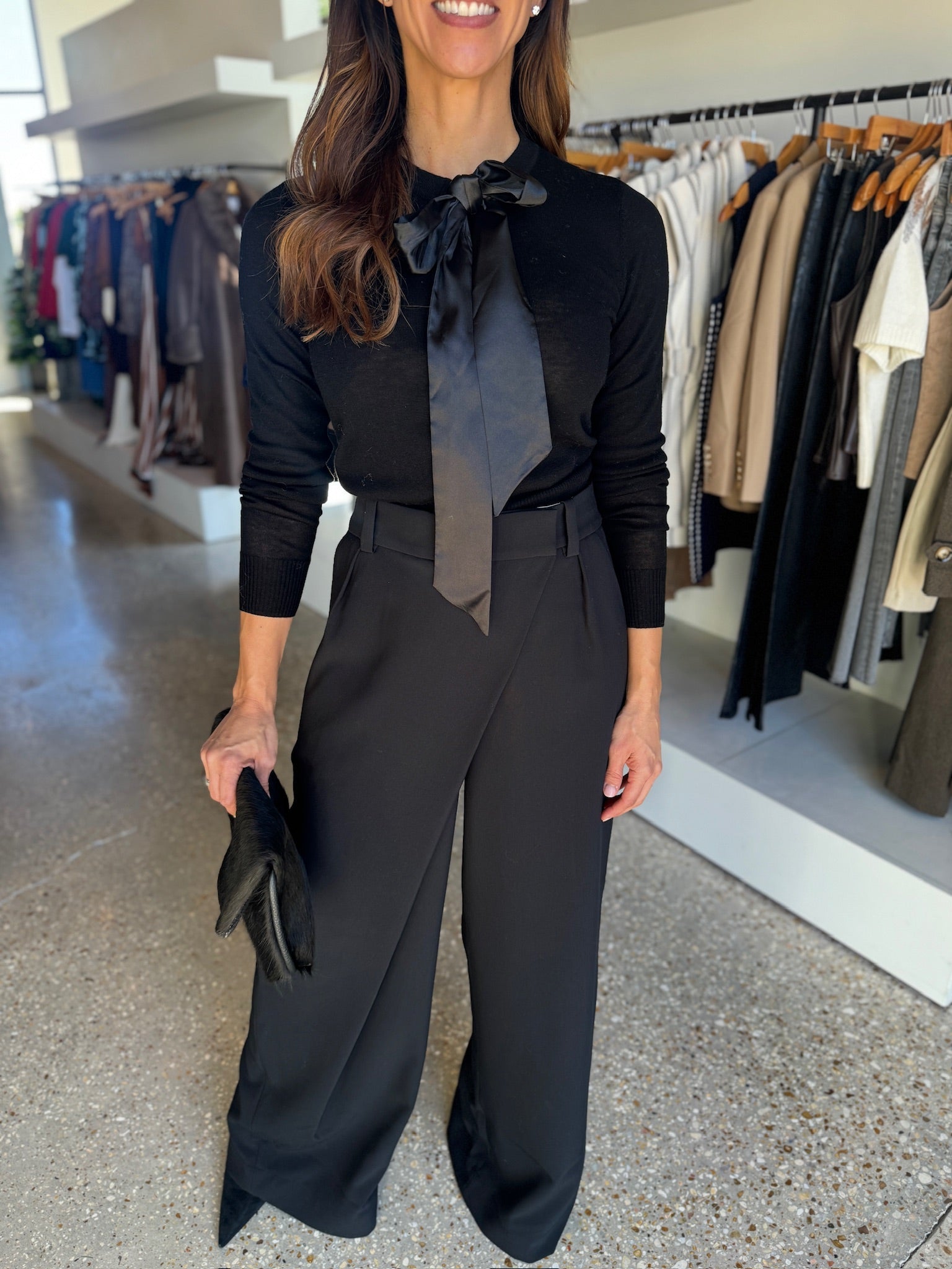 Black The Take A Bow Cardigan - Amor Lafayette