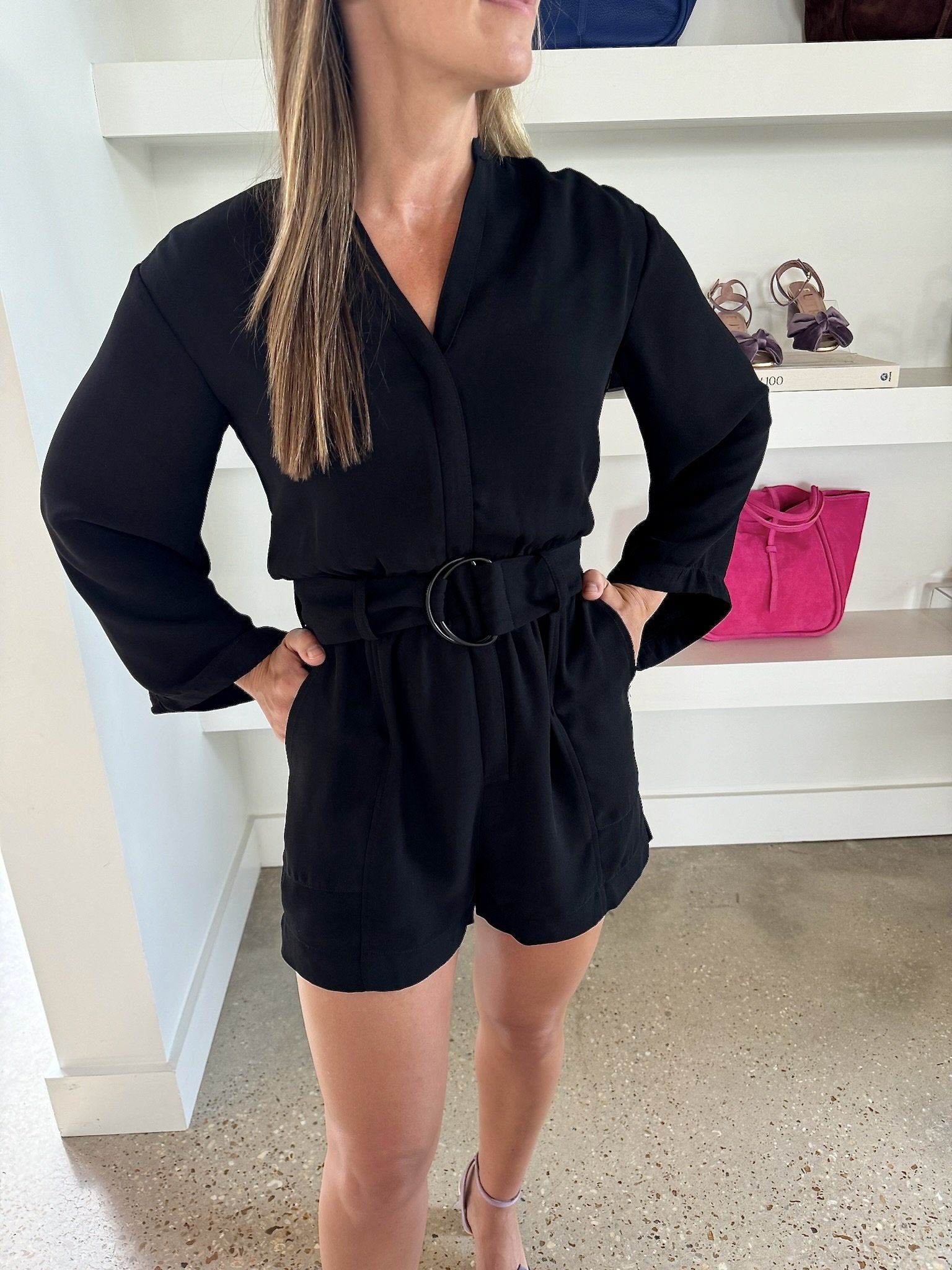 Black Trina Romper - Amor Lafayette