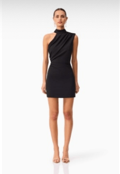 Black Valencia Mini Dress - Amor Lafayette