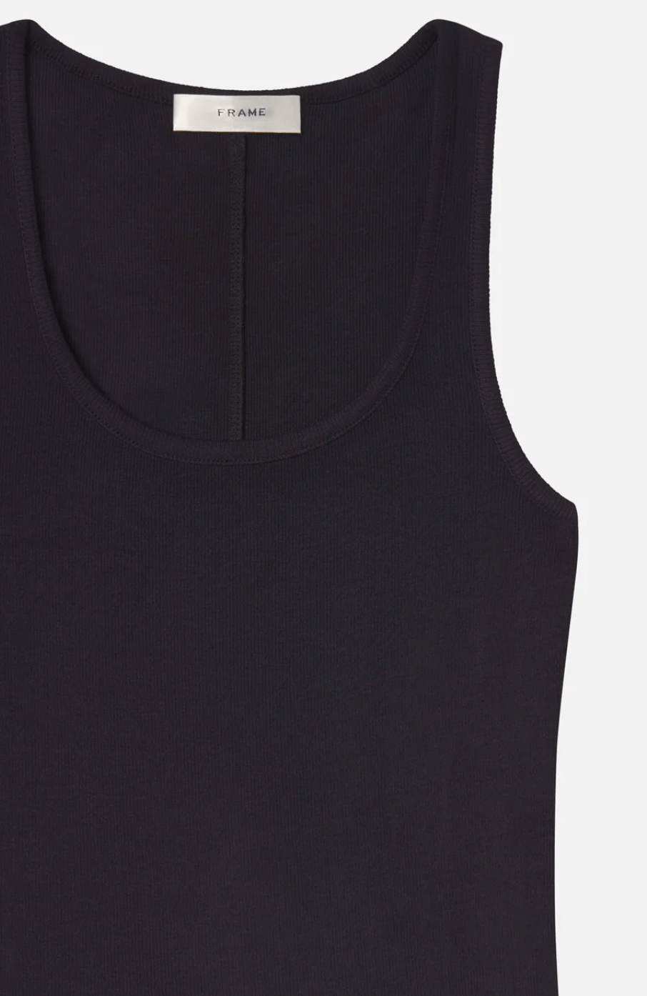 Black Velvet Trim Tank - Amor Lafayette