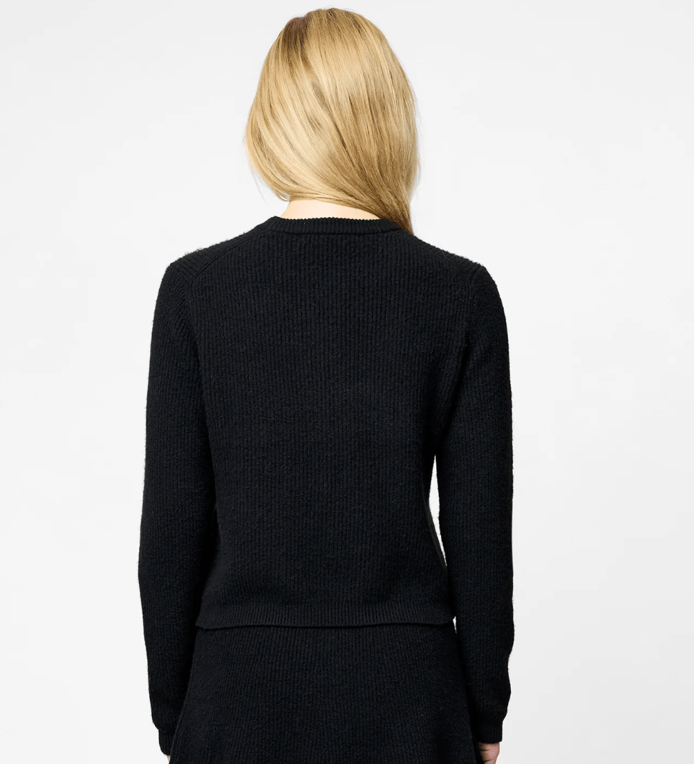 Black Vhari Knit Classic Pullover - Amor Lafayette