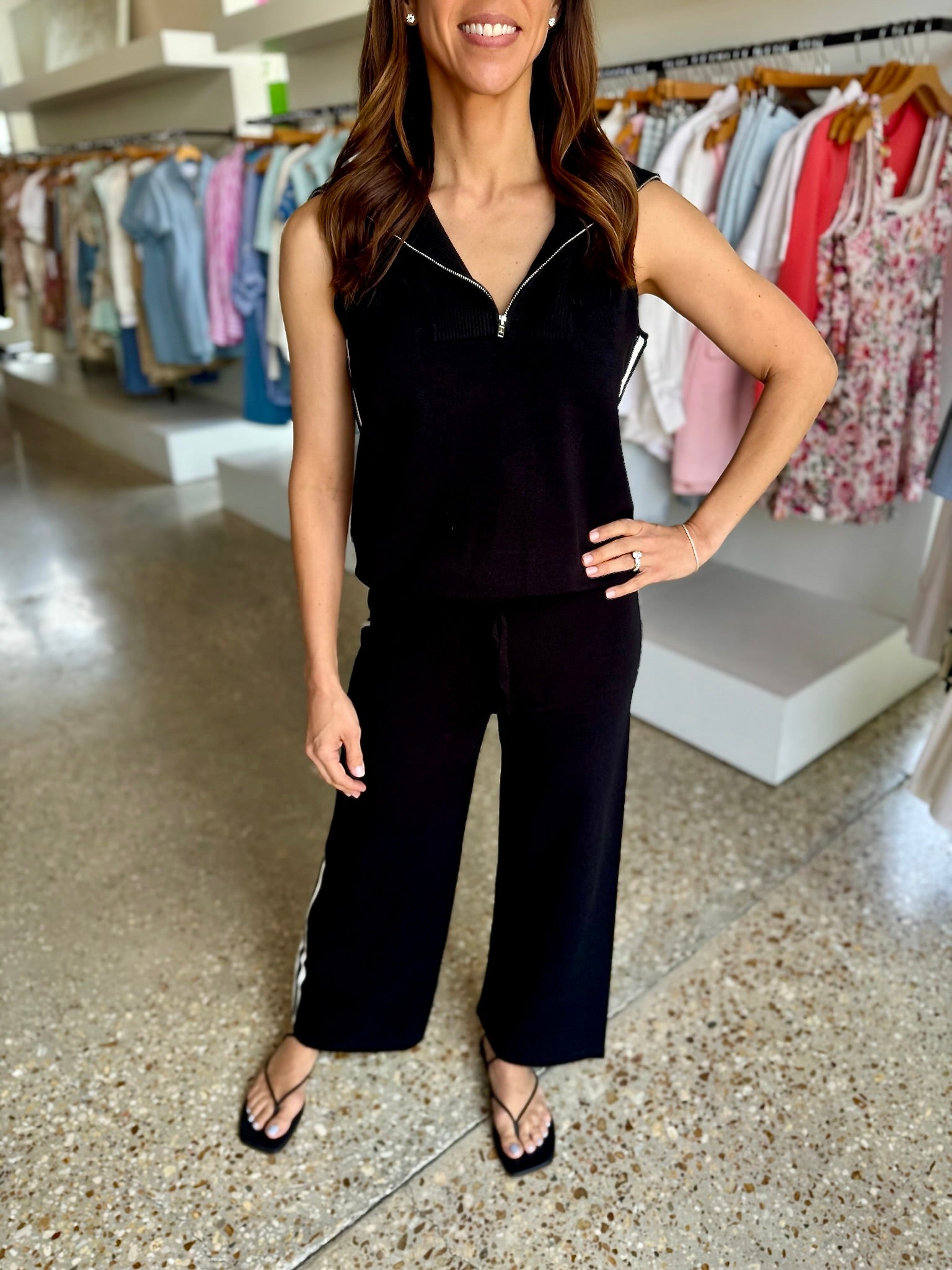 Black Weston Athletic Top - Amor Lafayette