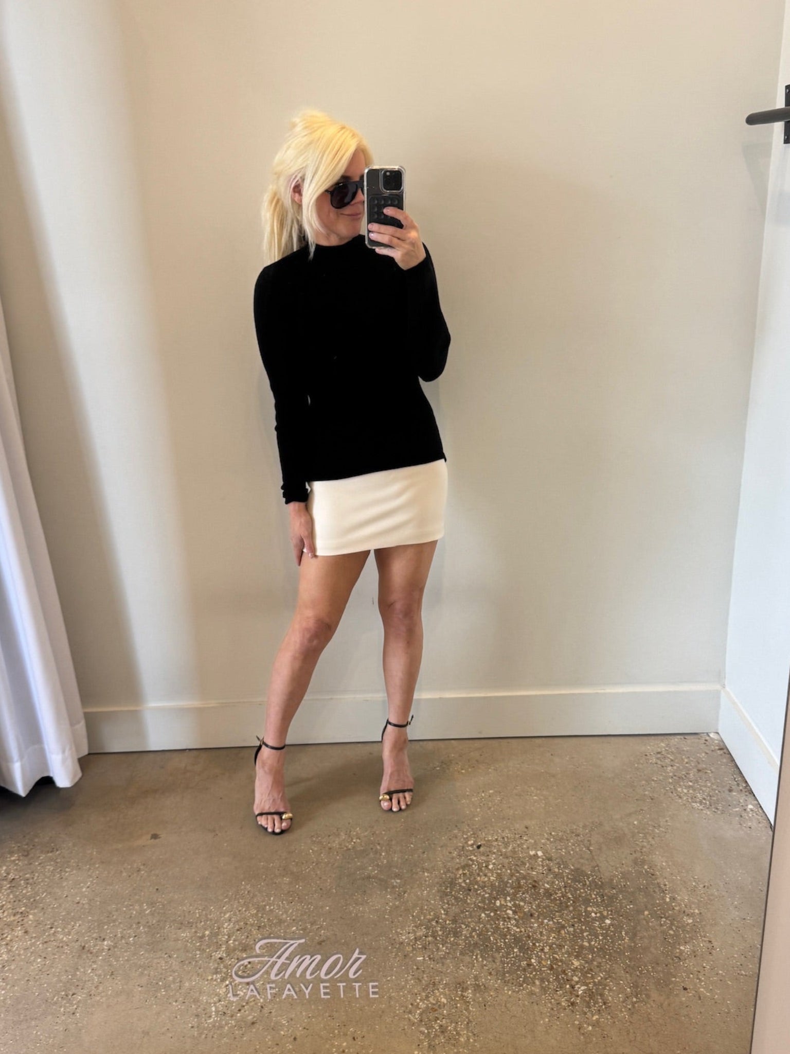 Black/Eggshell Shuri Dress - Amor Lafayette