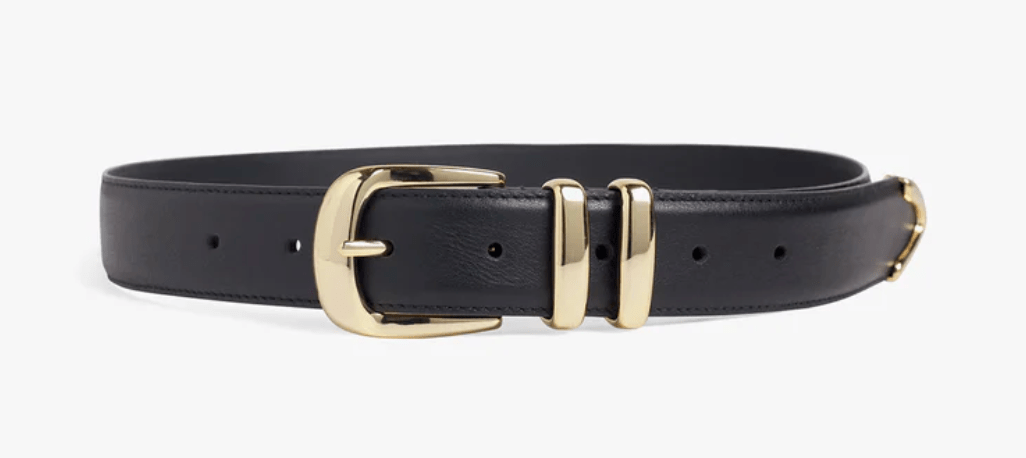 Black/Gold Jordan Belt - Amor Lafayette