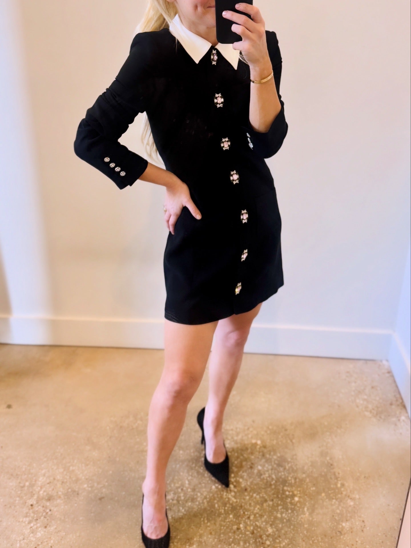 Black/Ivory Sheryl Dress - Amor Lafayette