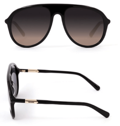 Black/Smoke Chart Topper Sunglasses - Amor Lafayette