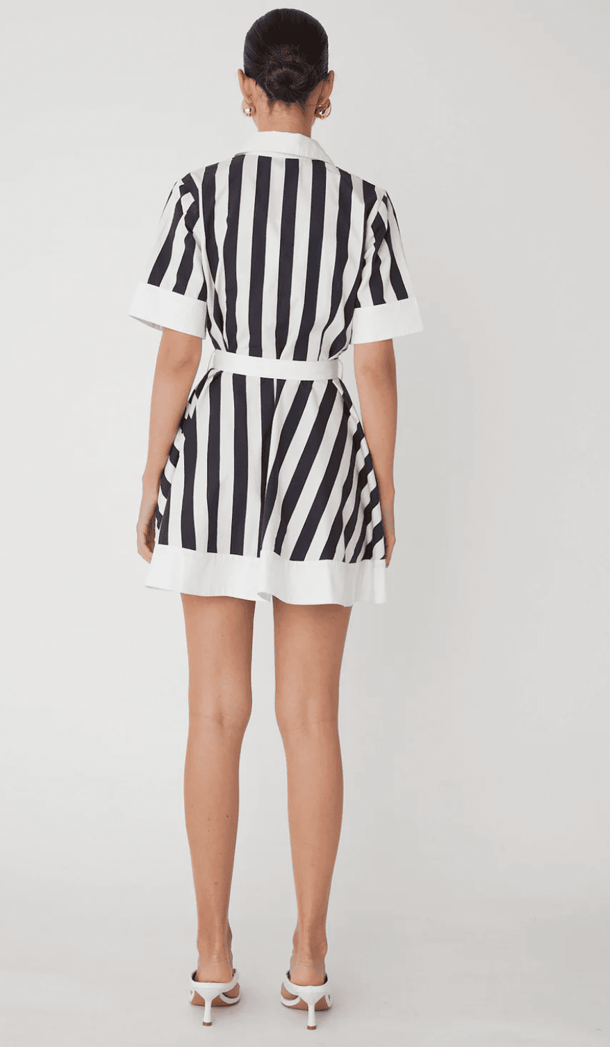 Black/White Stripe Yana Dress - Amor Lafayette