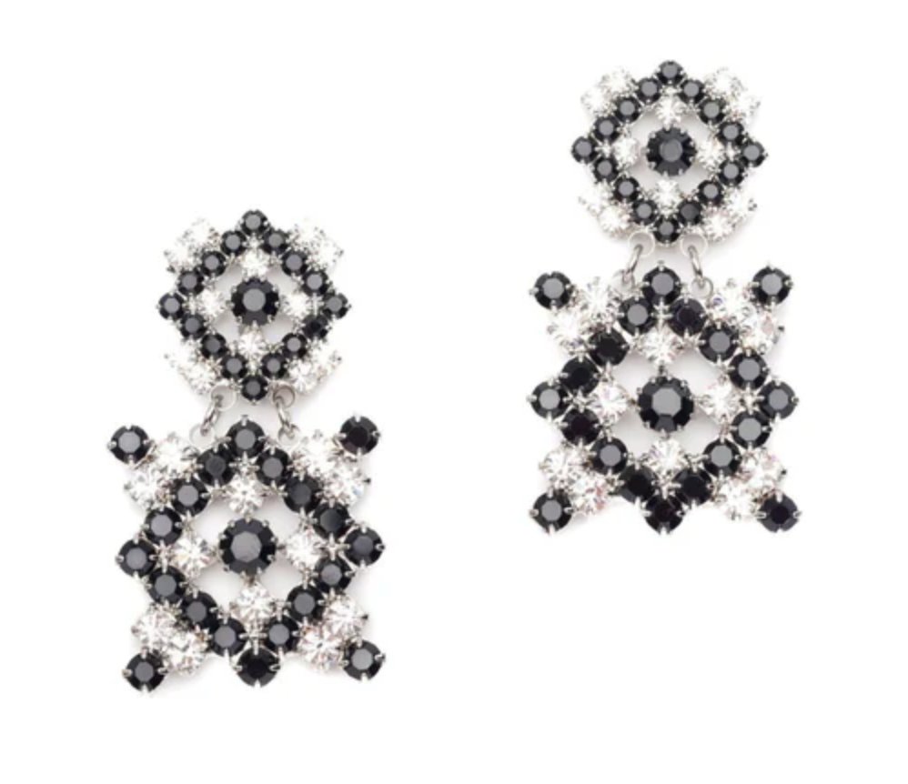 Black/White Verena Earrings - Amor Lafayette