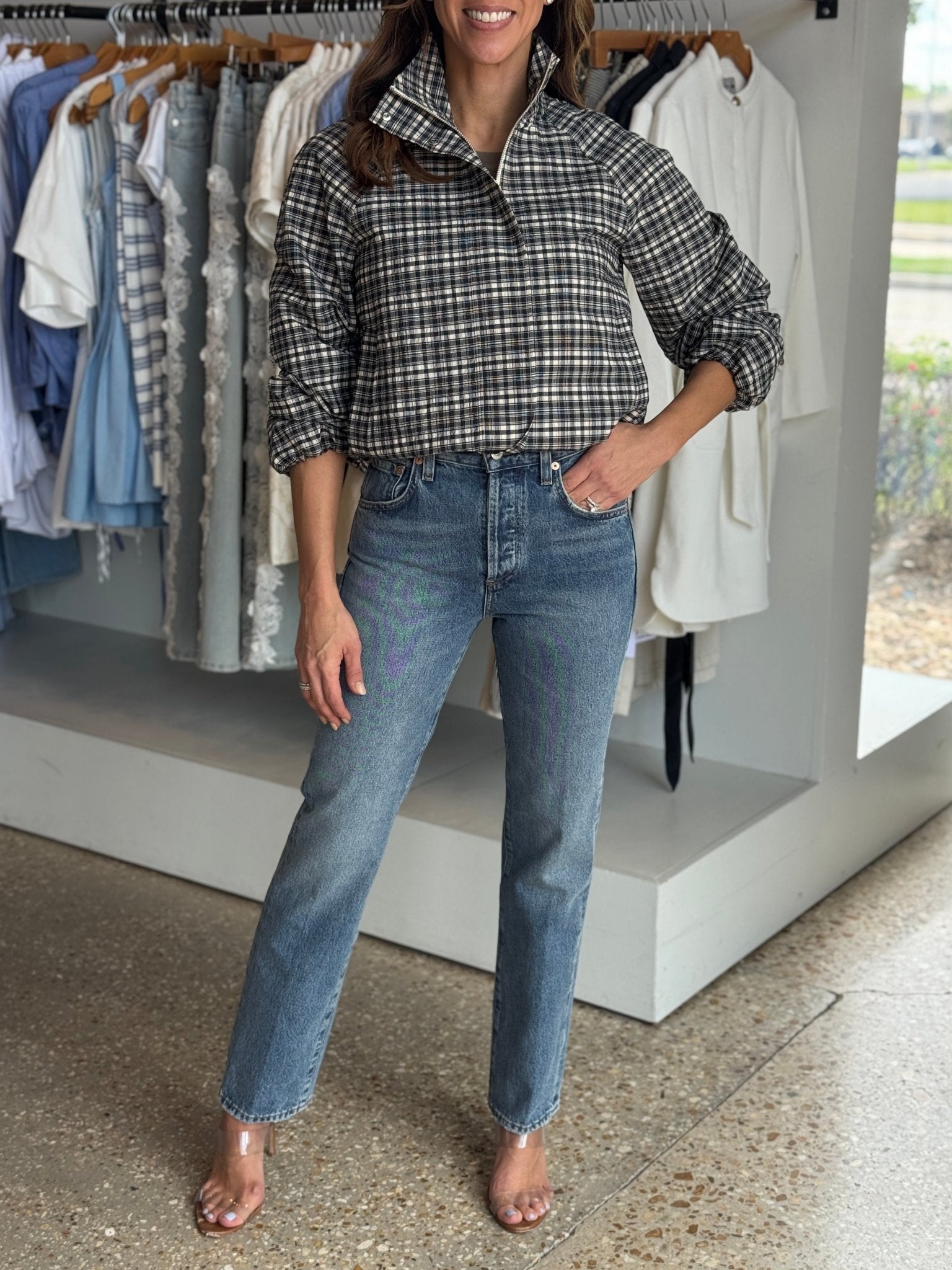 Blake Mini Check Jacket - Amor Lafayette