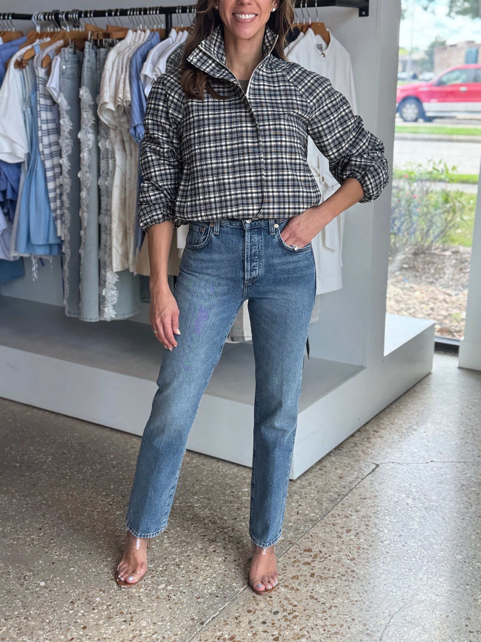 Blake Mini Check Jacket - Amor Lafayette