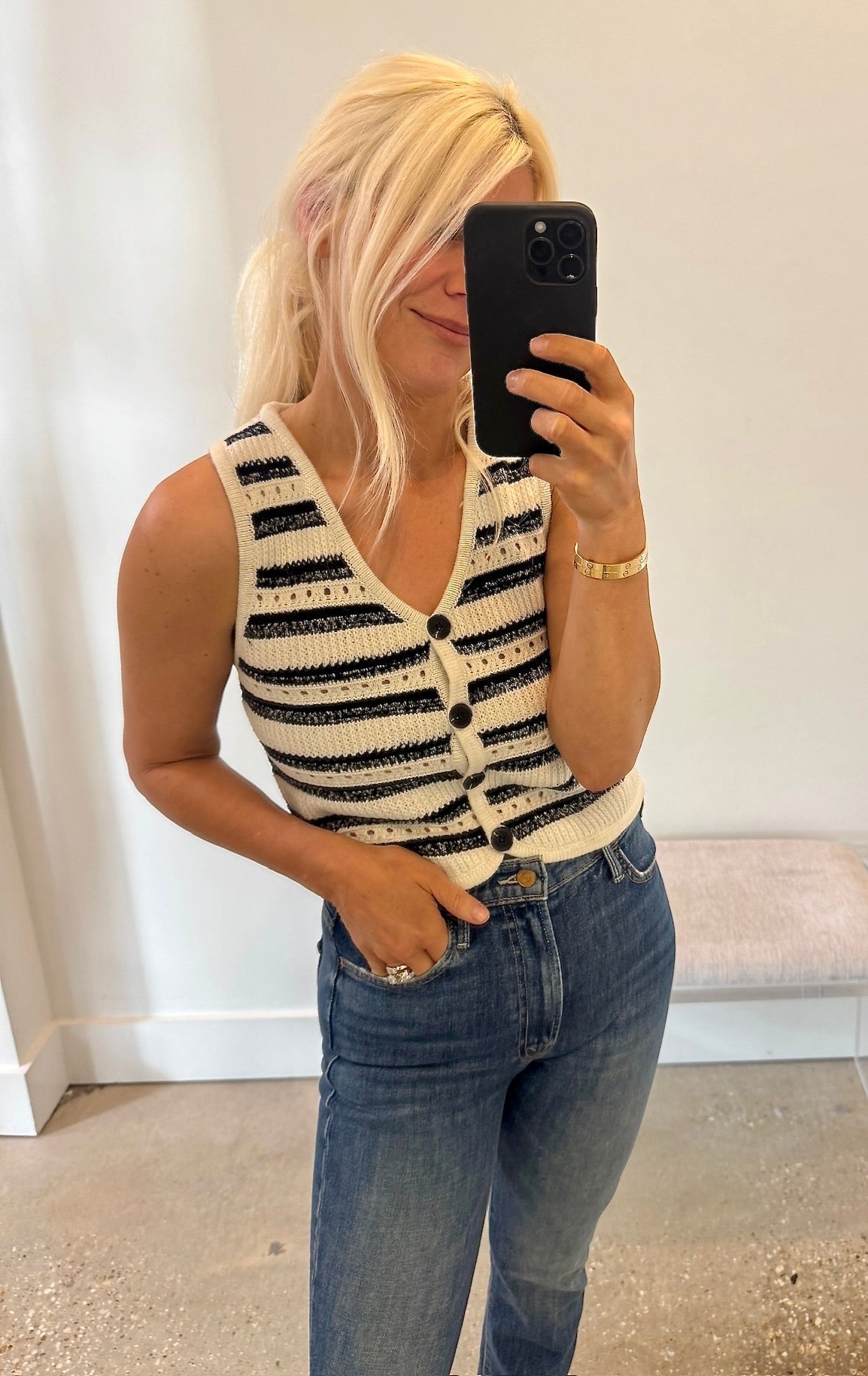 Blanc Casse Gabino Top - Amor Lafayette