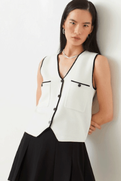 Blanc Casse Gino Top - Amor Lafayette