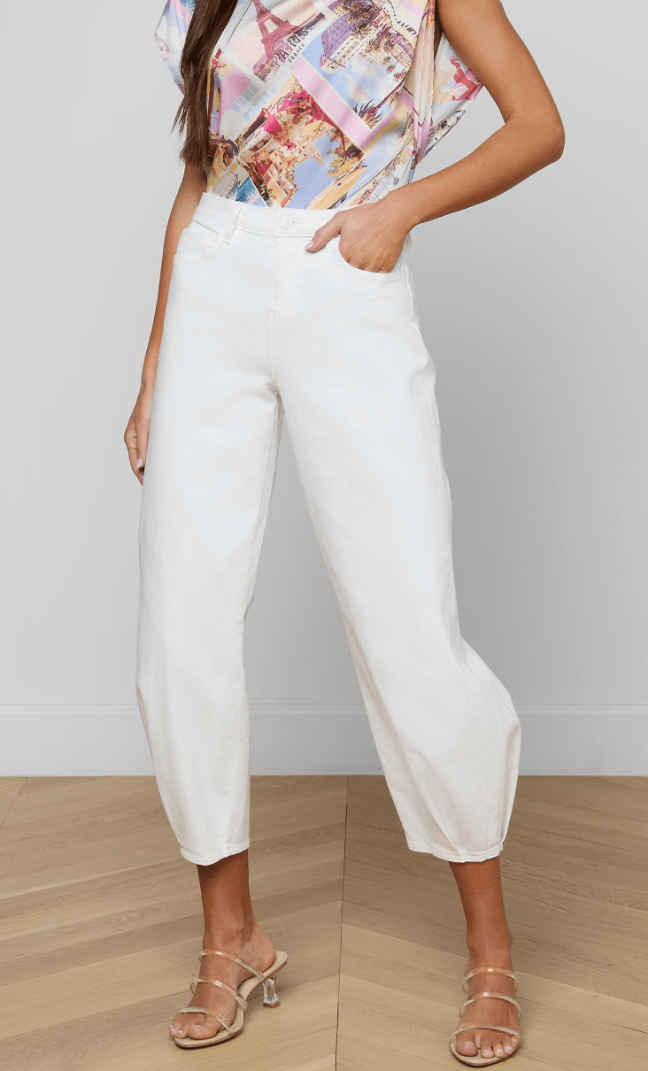 Blanc Krista Tapered Leg - Amor Lafayette