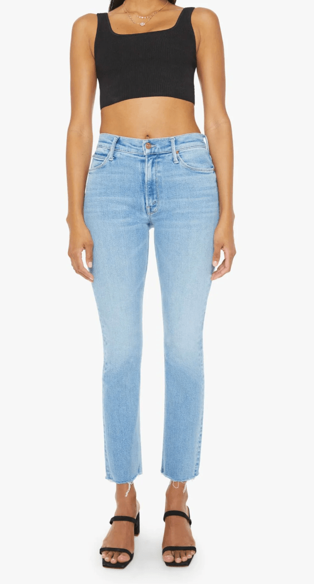 Blessing In Disguise Mid Rise Dazzler Ankle Fray - Amor Lafayette