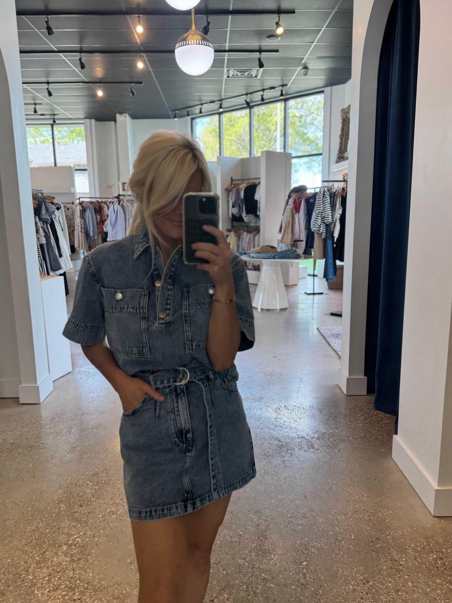 Bleu Jean Leyton Top - Amor Lafayette