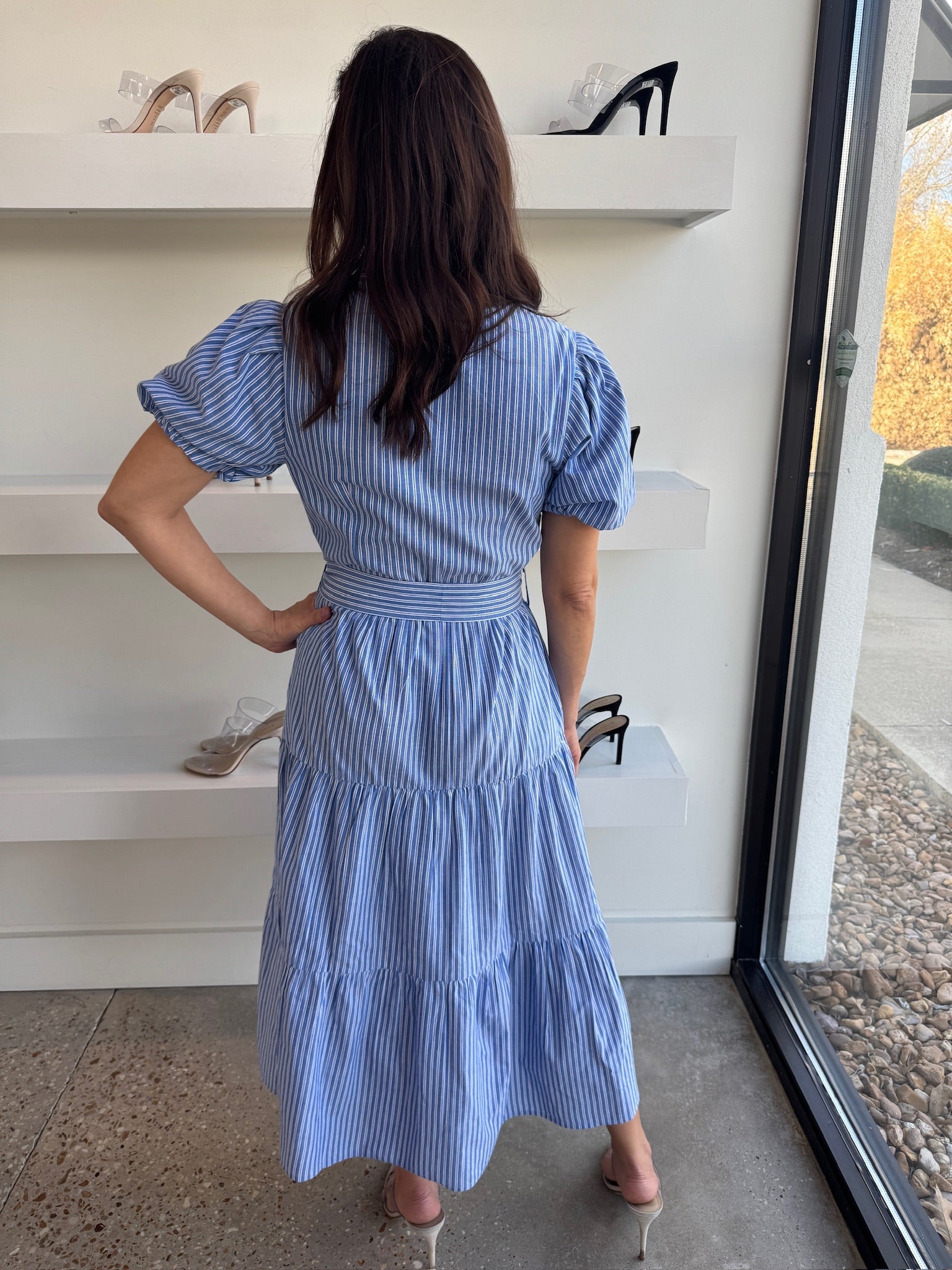 Blue Cartagena Cotton Dress - Amor Lafayette