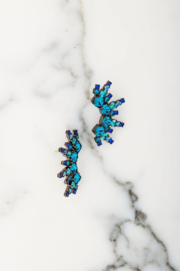 Blue Coraline Earrings - Amor Lafayette