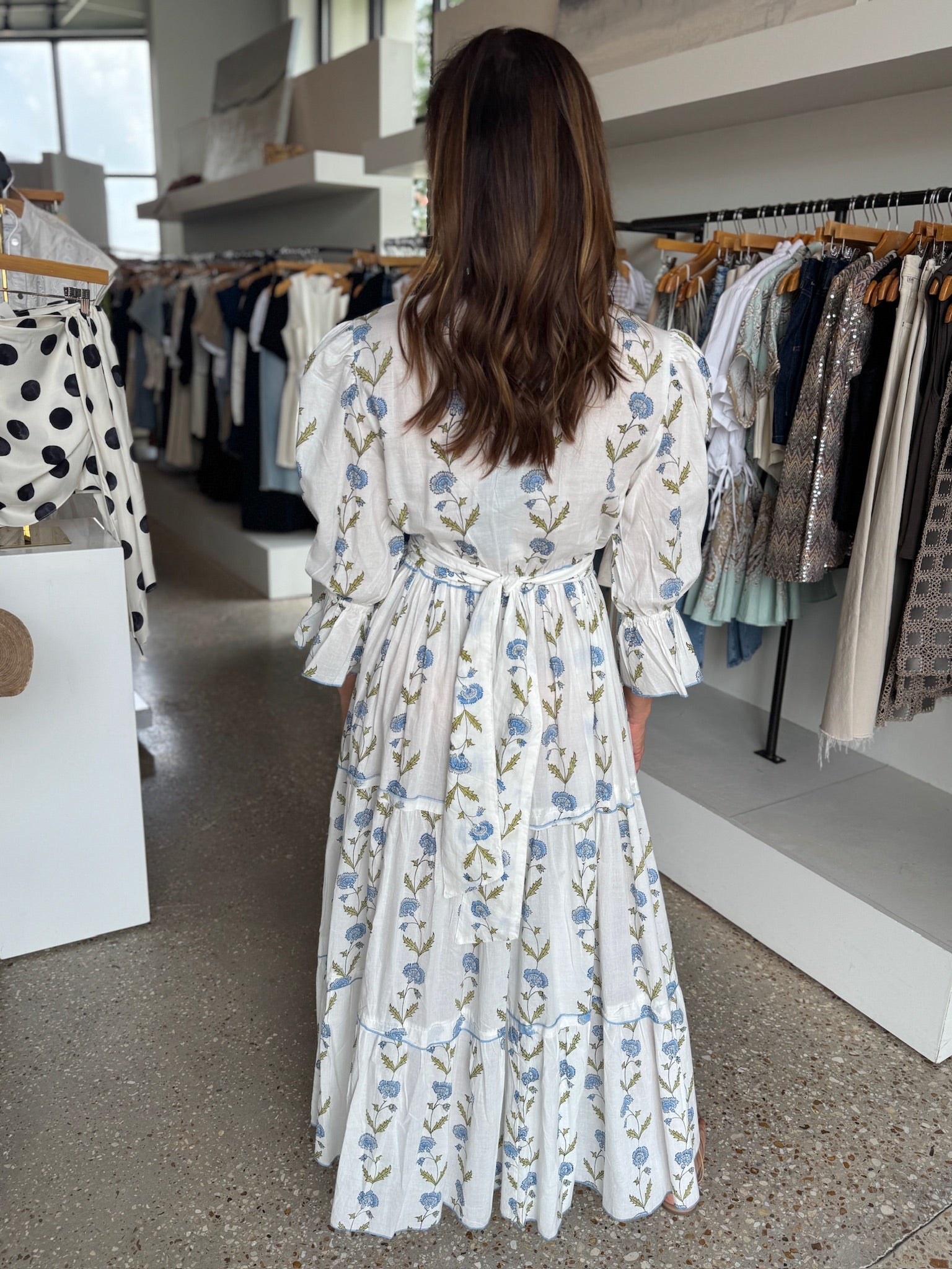 Blue Delailah Dress - Amor Lafayette