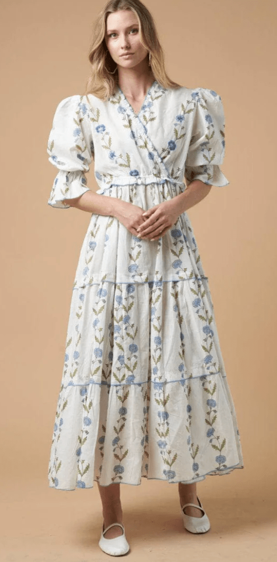 Blue Delailah Dress - Amor Lafayette